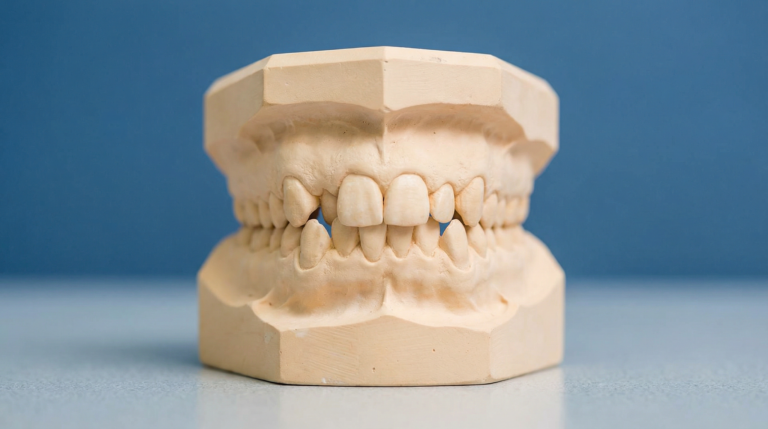 Gipsmodell eines menschlichen Gebisses