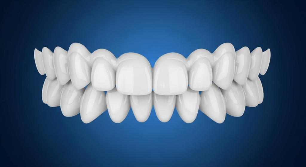 3D-Darstellung eines menschlichen Gebisses