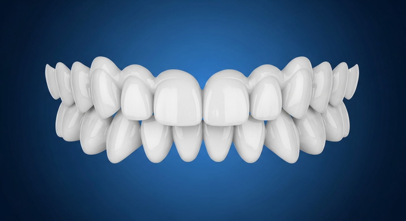 3D-Darstellung eines menschlichen Gebisses
