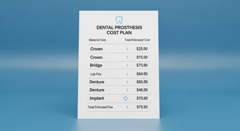 Zahnprothese Kostenplan mit Preisen und Materialien