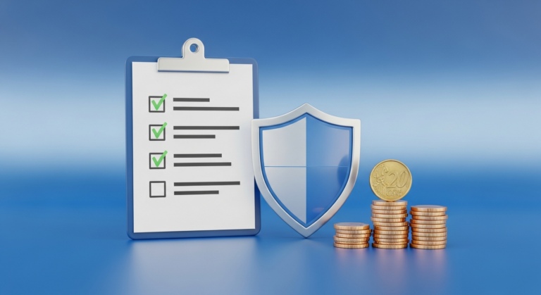 Versicherungsschutz und finanzielle Sicherheit Konzept