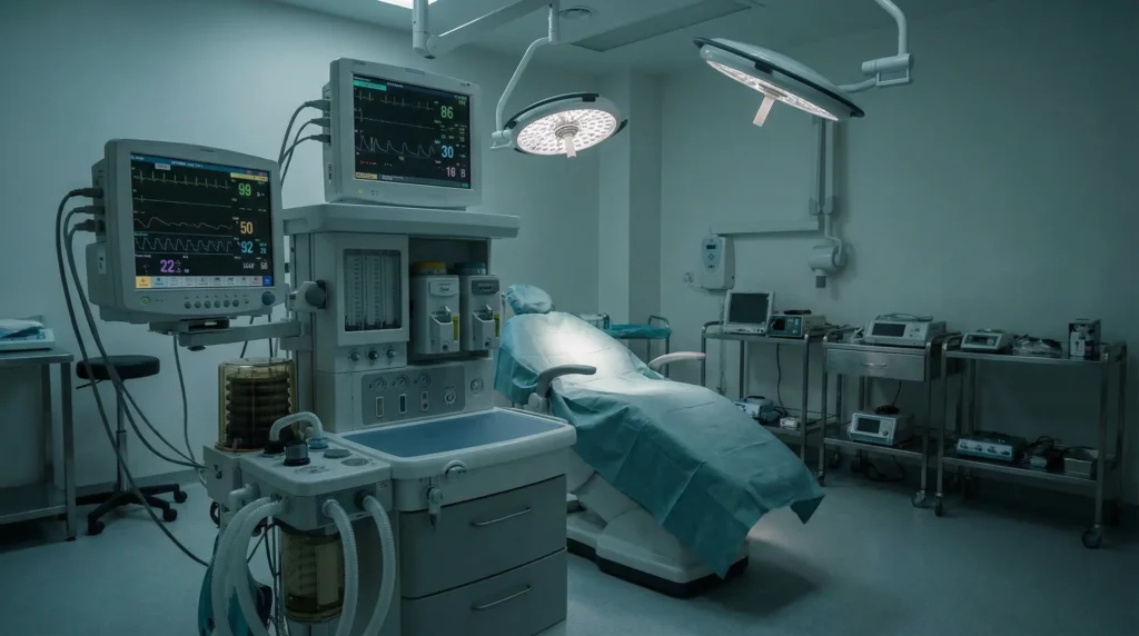 Moderner Operationssaal mit medizinischer Ausrüstung